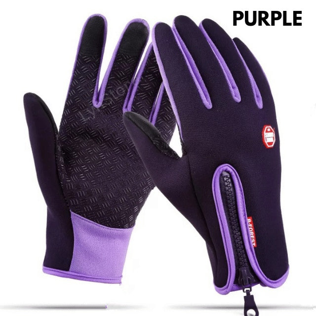 Gants de sports d'hiver avec polaire