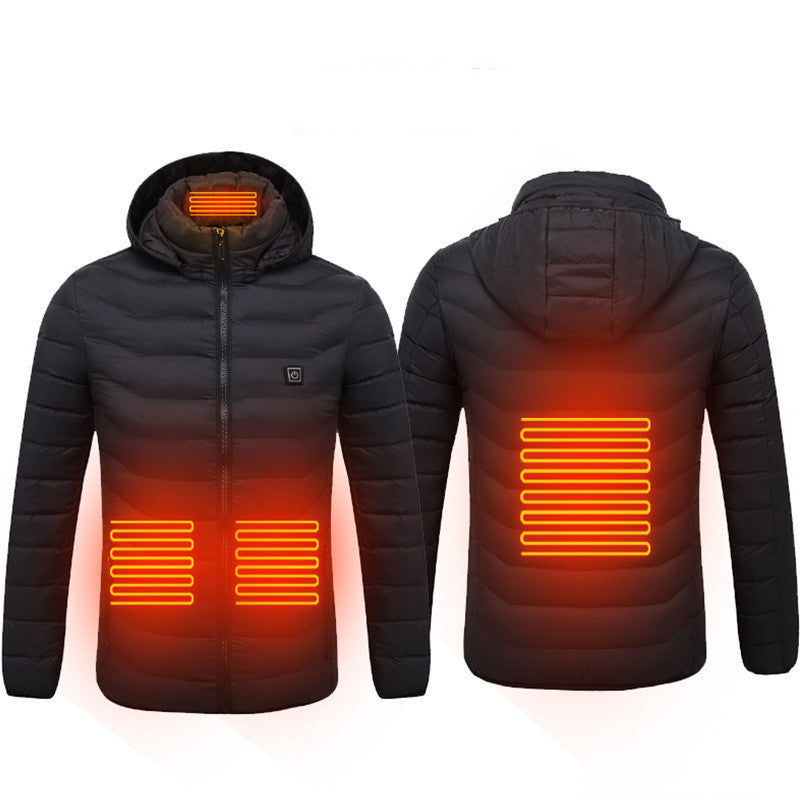 Veste d'hiver thermique pour homme avec port USB électrique