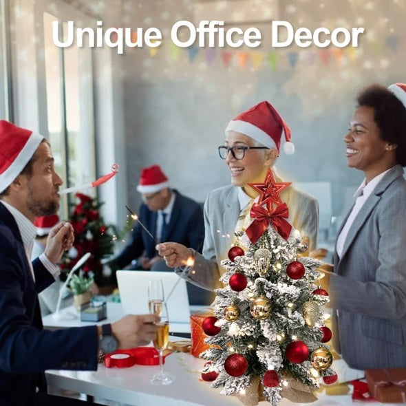 Avec amour – Mini sapin de Noël avec lumières pour la maison et le bureau