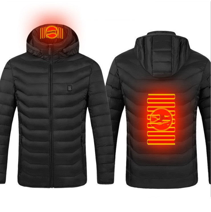 Veste d'hiver thermique pour homme avec port USB électrique