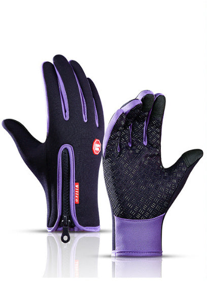 Gants de sports d'hiver avec polaire