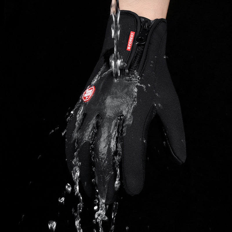 Gants de sports d'hiver avec polaire