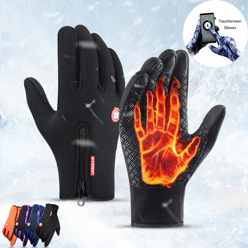 Gants de sports d'hiver avec polaire