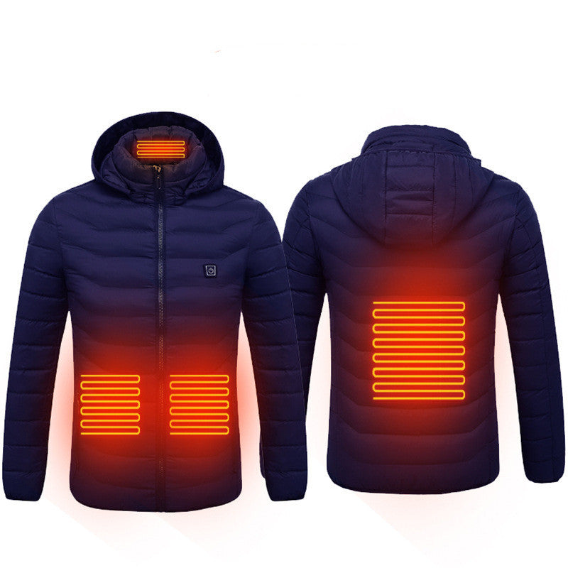 Veste d'hiver thermique pour homme avec port USB électrique