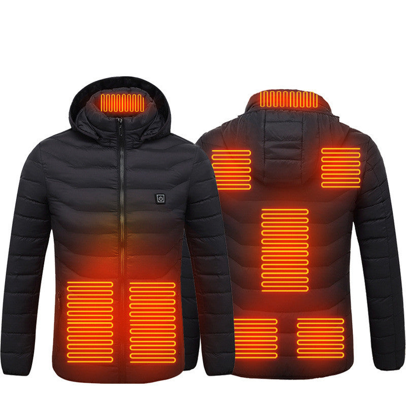 Veste d'hiver thermique pour homme avec port USB électrique