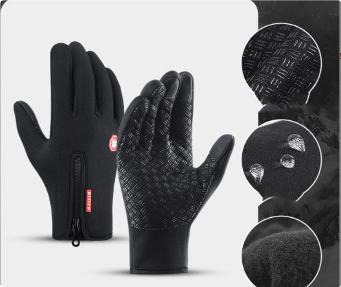 Gants de sports d'hiver avec polaire