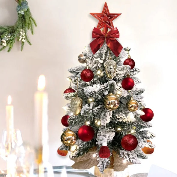 Avec amour – Mini sapin de Noël avec lumières pour la maison et le bureau